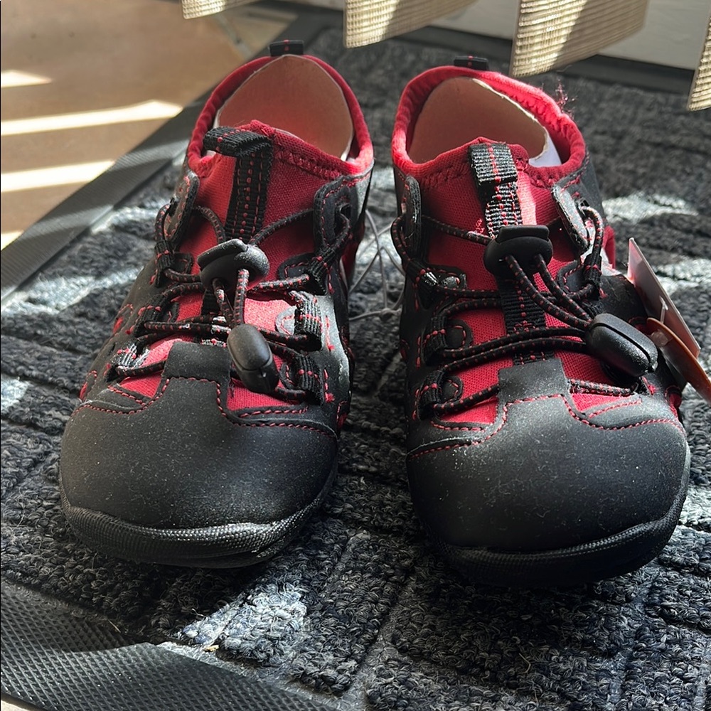 Kids Red and Black Outdoor Shoes